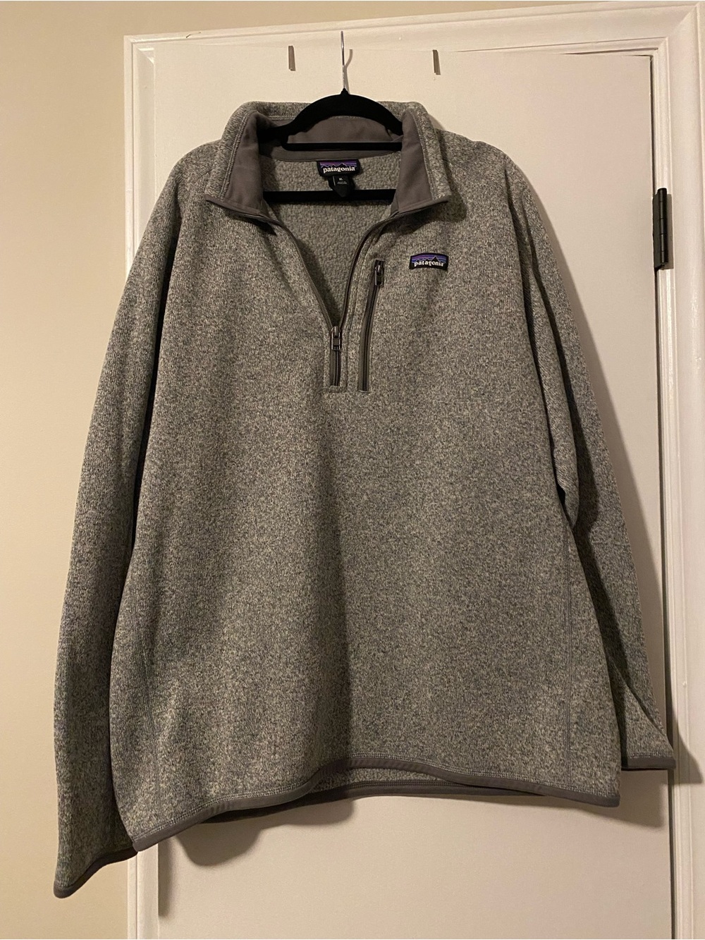 Patagonia Men's Heather Gray Quarter-Zip Fleece Pullover